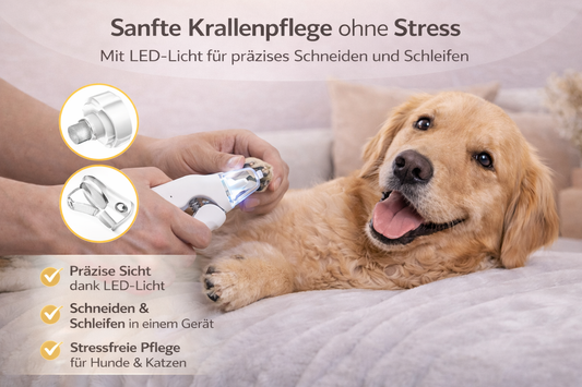 Krallenschere mit Nagelfeile & Schleifer für Haustiere